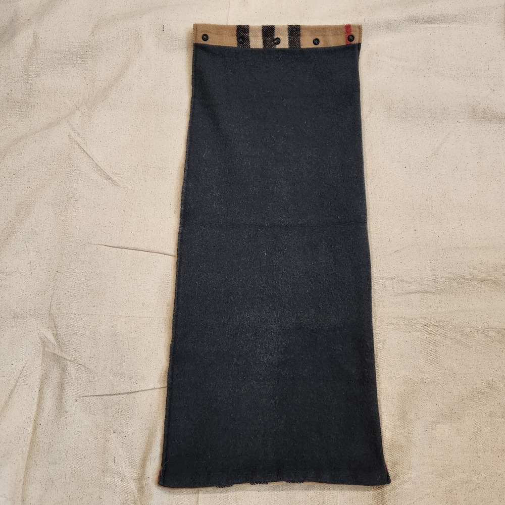 Burberry Vintage Check Cashmere / Wool Snood Neck Warmer Scarf Snap Button Wrap - Picture 5 of 5